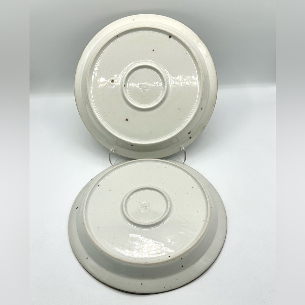 2 Dansk Brown Mist Whisper 10” Dinner Plates. Niels Refsgaard design. 1980s Rare - Picture 2 of 6